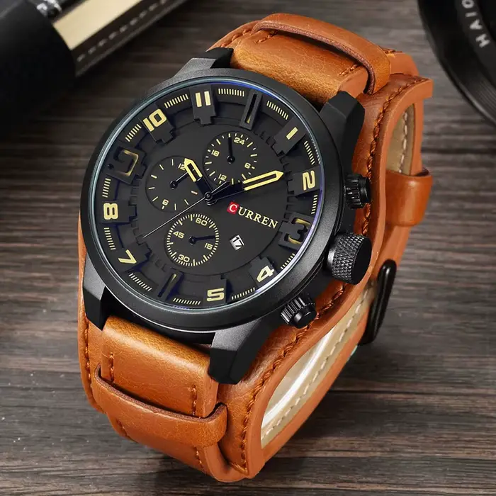 CURREN montres pour hommes Top marque de luxe mode et décontracté affaires montre à Quartz Date étanche montre-bracelet Hodinky Relogio Masculino