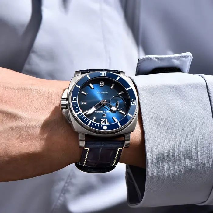 Montre Pagani Design 43mm Céramique Automatique pour Hommes Édition Limitée Occasions Spéciales Robuste et Élégante