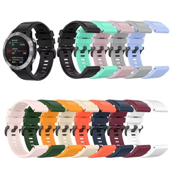 Bracelet QuickFit 22mm 26mm pour Garmin Epix Gen 2 Bracelet en Silicone pour Garmin Fenix 7 7X 5Plus 6XPro Enduro 2 Bracelet de montre