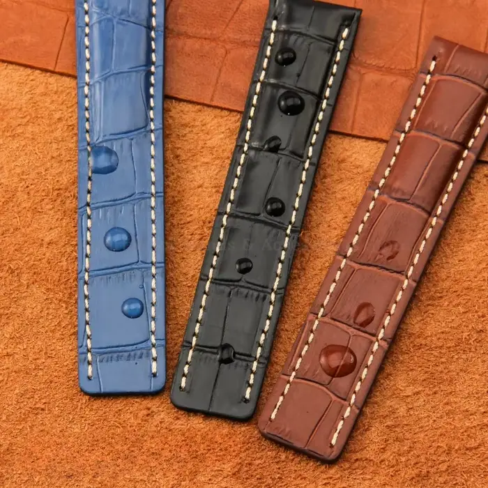 Bracelet de montre en cuir souple véritable