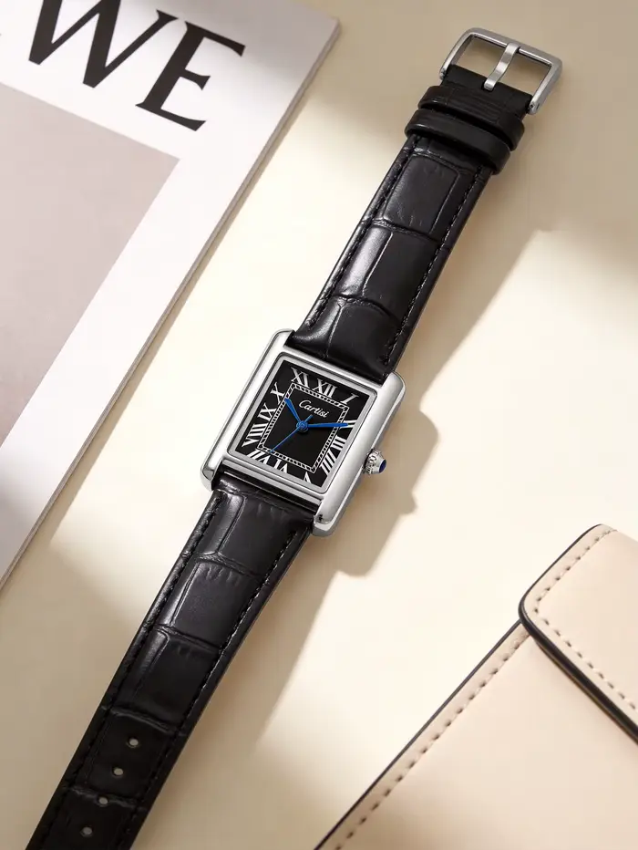 Montre à Quartz rectangulaire pour femmes et filles