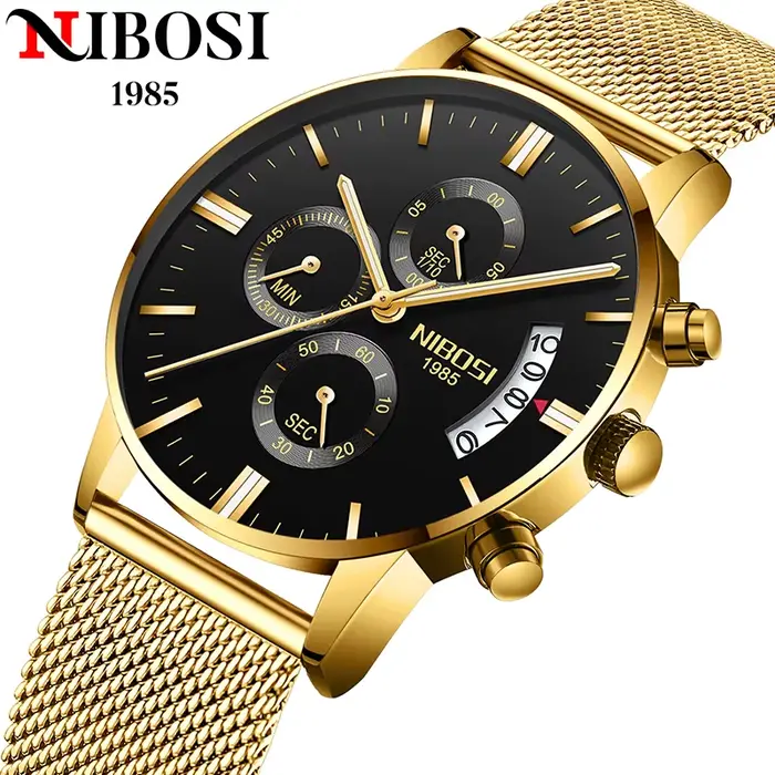 Montre de luxe à quartz pour homme