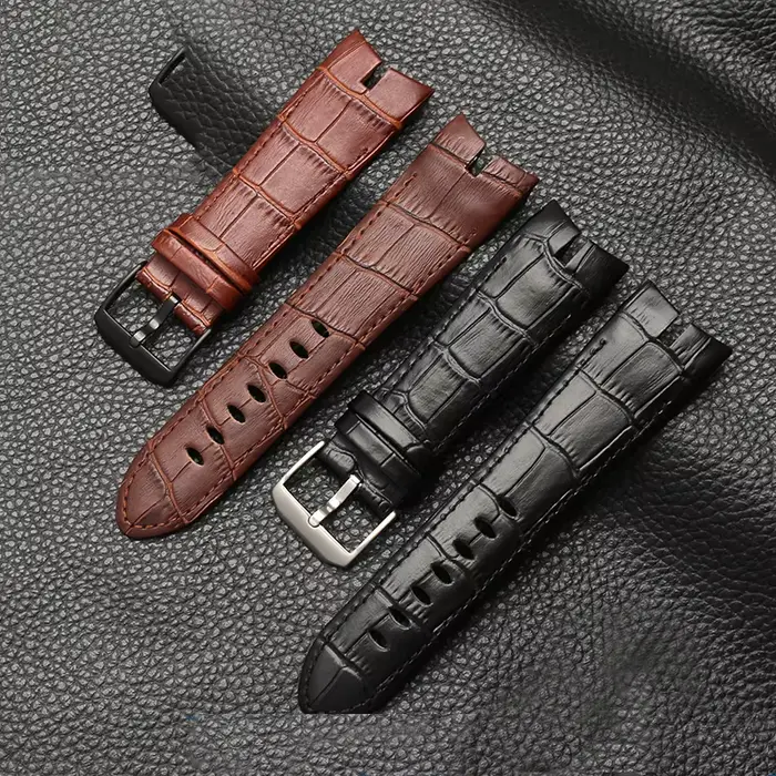 Bracelet de montre en cuir véritable 26mm pour Roger Dubuis pour série EXCALIBUR