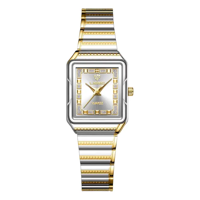 LIEBIG-Montres à quartz étanches pour femme, montre-bracelet à bande en acier inoxydable pour femme,