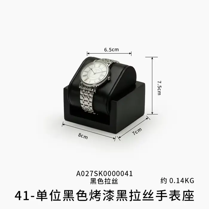 Présentoir de Montre à 1/2 Fentes en Bois Blanc Pour Femme Ou Homme Avec Option de Couleur Rouge Noir Vert Occasions Spéciales Et Décoration Intérieure