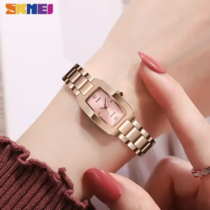 Montre Luxe pour Femmes Acier Inoxydable Quartz Étanche Occasions Spéciales Activités Sportives