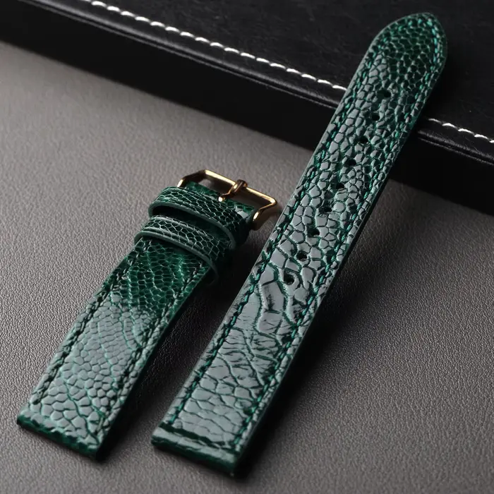 Bracelet en cuir pied d'autruche Raystray unique pour homme et femme occasions spéciales robuste et élégant