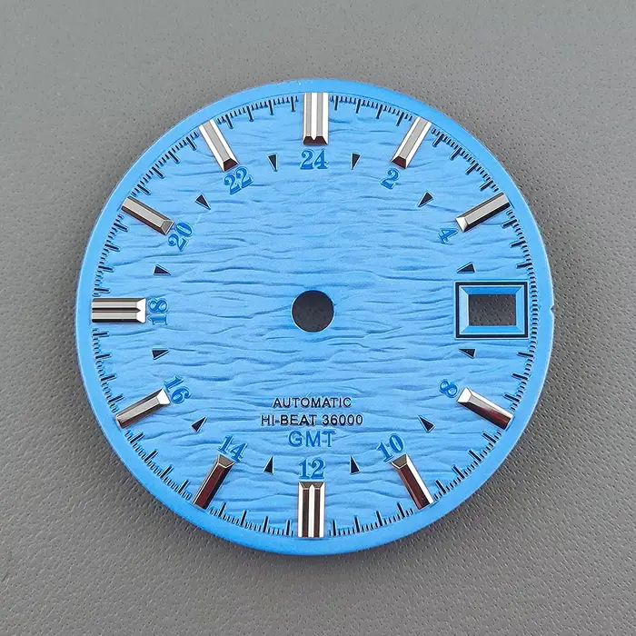 Cadran NH34 28.5mm GS, surface ondulée modifiée GMT