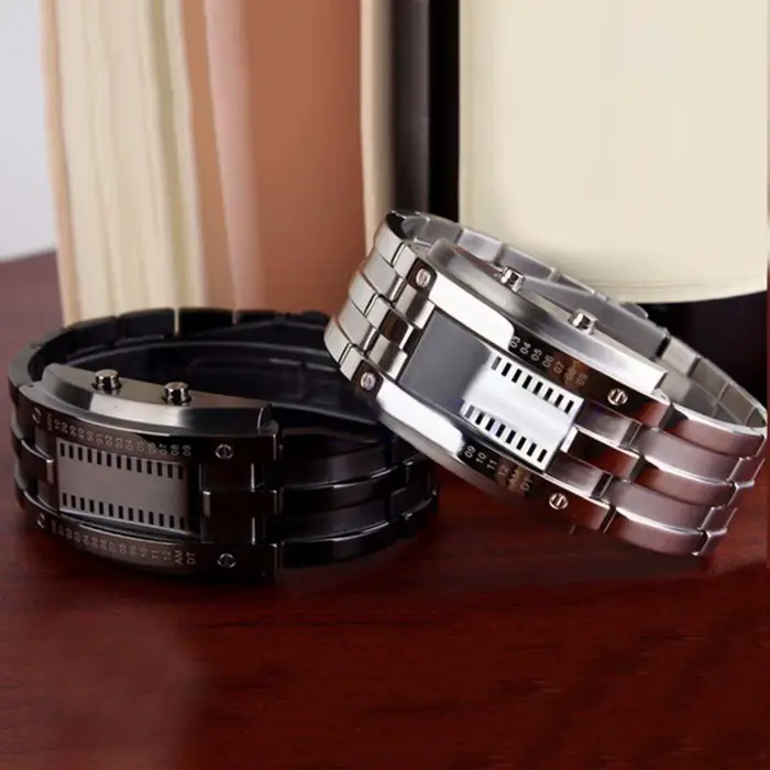 Montre de mode pour hommes, montre de sport numérique à affichage LED, bracelet en simili cuir, reloj hombre часы мужские наручные