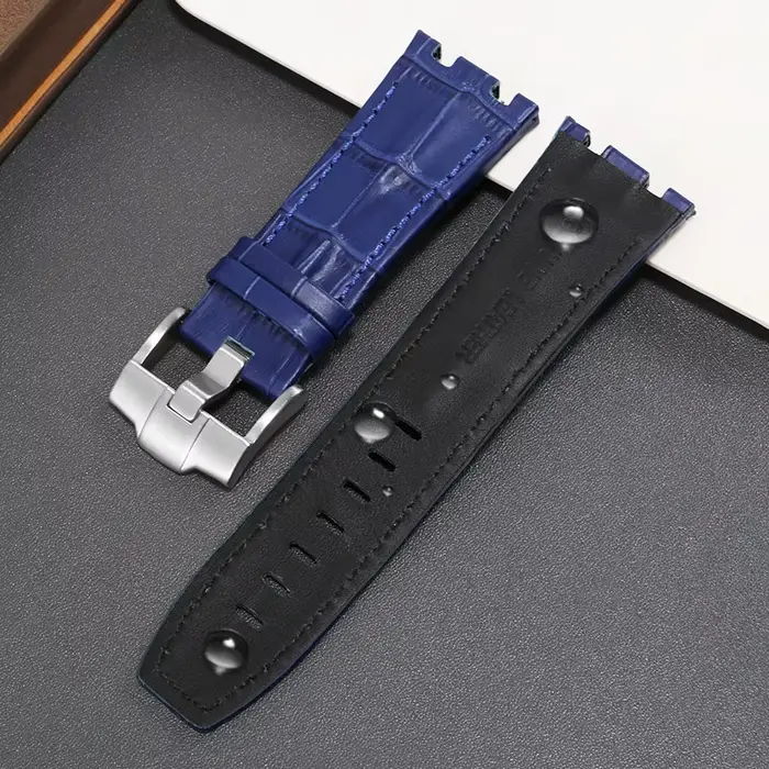 Bracelet de montre en cuir véritable 28mm pour hommes Royal Oak Offshore Series accessoires de montres élégants occasions spéciales