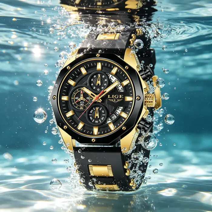 Montre homme LIGE, marque originale