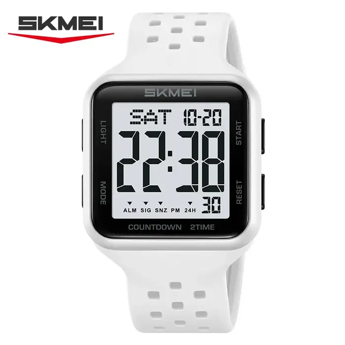 SKMEI 2440 hommes montre antichoc étanche compte à rebours homme montre-bracelet militaire réveil 1858 Reloj Hombre livraison gratuite montres