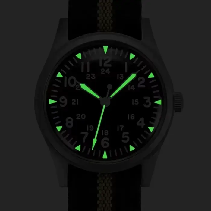 2025 nouveau RDUNAE RA03 34.5mm militaire hommes montre à Quartz Vintage G10 mis5 2035 montres K1 verre minéral montre-bracelet en acier inoxydable