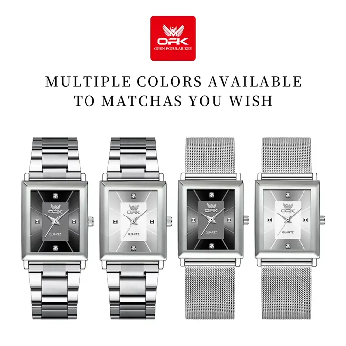 Montre à quartz pour homme avec bracelet en acier inoxydable