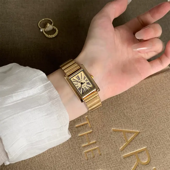 Offre spéciale femmes cadran carré montre à Quartz minimaliste bracelet en acier montre-bracelet Para Mujer dames cadeaux livraison directe Relógio Feminino