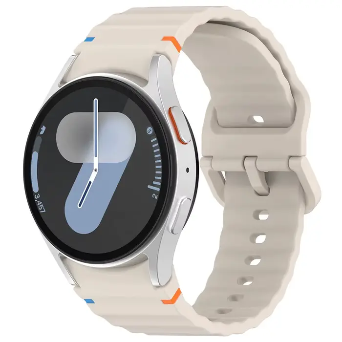 Bracelet en Silicone d'origine pour Samsung Galaxy Watch 7 FE 6 4 Classic 5 pro 44mm 40mm 43mm 47mm 45mm