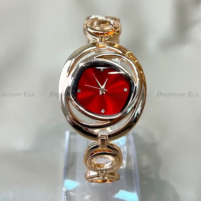 Montre-Bracelet en or classique de luxe pour femmes montres de mode Bracelet en alliage cadran rond
