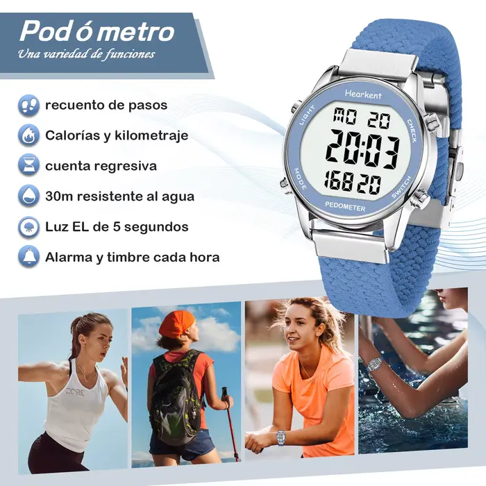 Hearkent-Montre de sport numérique pour femme