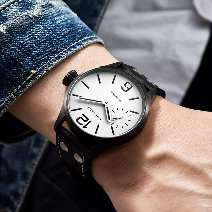 Logo personnalisé bricolage 43mm ST3600 montre homme étanche hommes qualité luxe verre saphir
