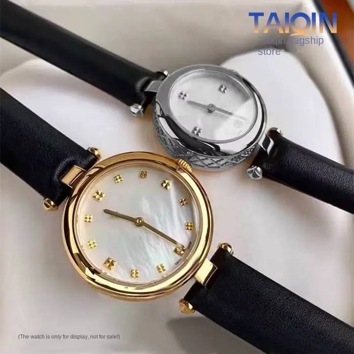 Bracelet de montre en cuir véritable G-ucci pour femme
