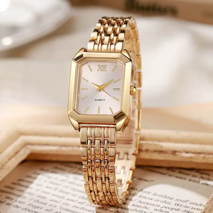 Nouvelles montres en or pour femmes dames montre-bracelet or Quartz montre minimaliste cadeau