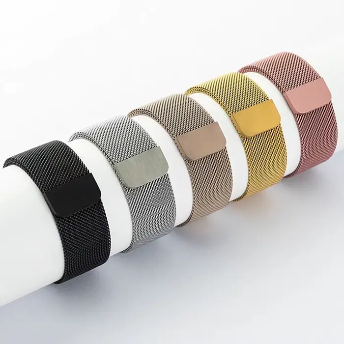 Bracelet milanais en acier inoxydable pour Apple Watch Ultra 2 3 49 46mm 42mm 44 40 45mm 41mm 38mm couleurs variées styles homme femme occasions spéciales