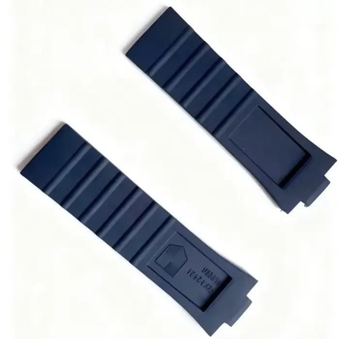 Bracelet de montre classique en silicone bleu pour Oris AQU-IS 733/743 occasions spéciales femmes hommes étanche convexe adaptable