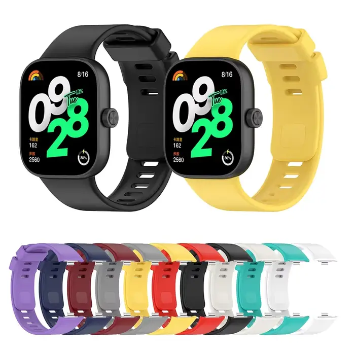 Bracelet en silicone original pour montre connectée Redmi 4 5 6 bracelet de remplacement pour Xiaomi accessoires de sport pour homme et femme différentes occasions