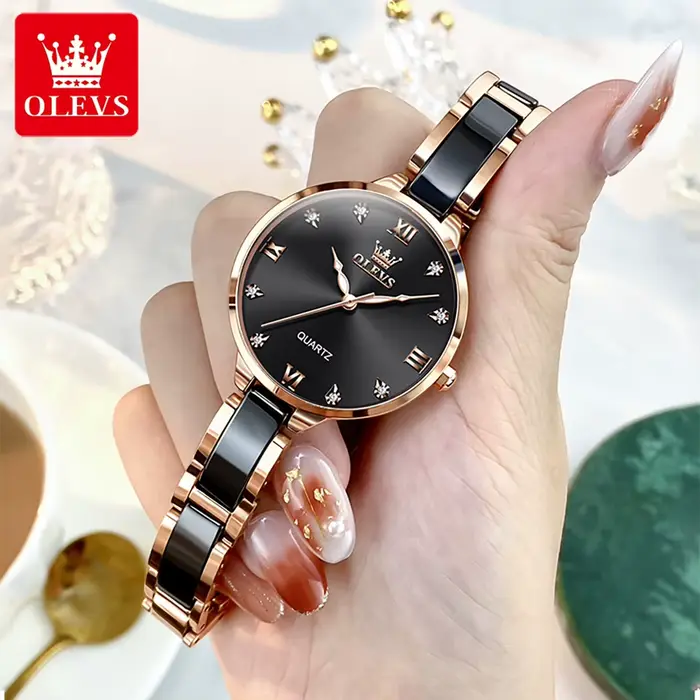 OLEVS 5872 montre de luxe de marque supérieure pour les femmes étanche lumineux Original Quartz dames montre-bracelet