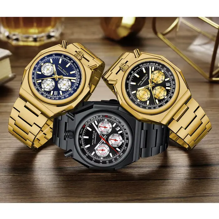 Montres créatives de luxe décontractées en argent pour hommes