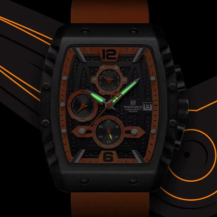 2025 nouvelle montre-bracelet homme NAVIFORCE haut de gamme qualité étanche chronographe montre à Quartz pour hommes