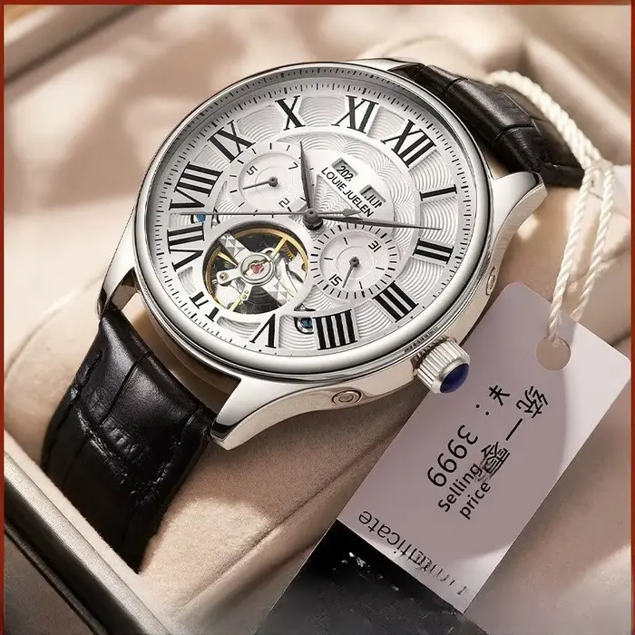 Montre mécanique automatique à remontage automatique pour homme