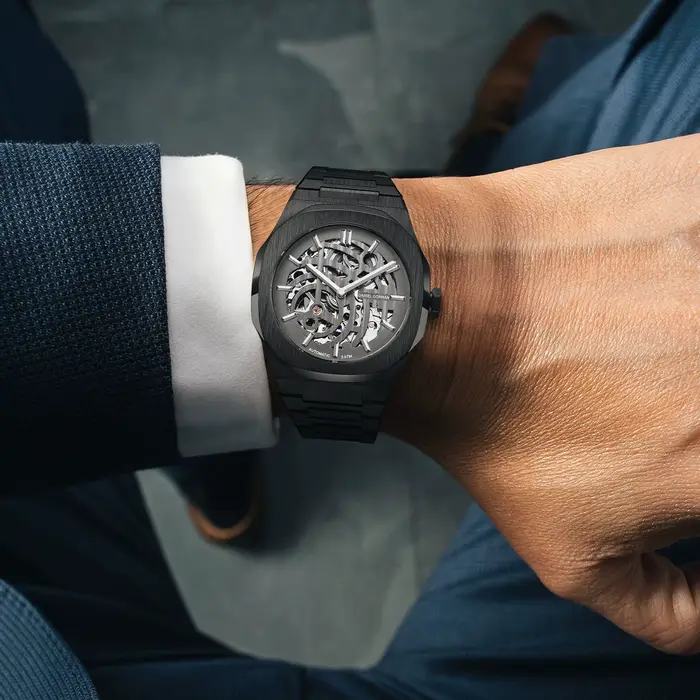 Montre mécanique automatique de style sportif pour hommes