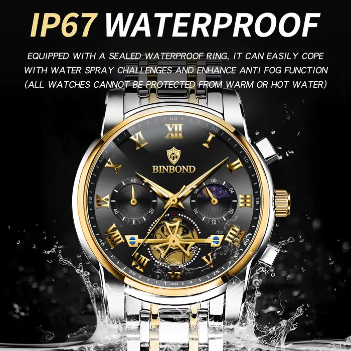 Montres chronographes pour hommes BINBOND