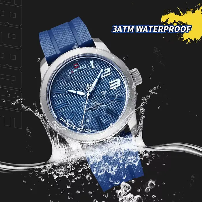 NAVIFORCE montres haut de gamme marque militaire Sport montre hommes Silicone étanche