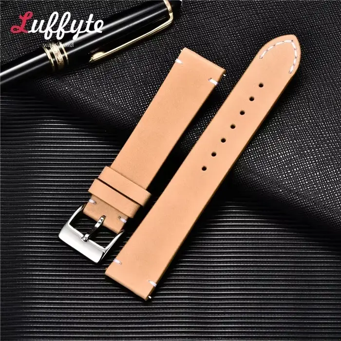 Bracelet de montre vintage en cuir de vache réglable pour montres traditionnelles avec dégagement rapide pour homme et femme occasions spéciales