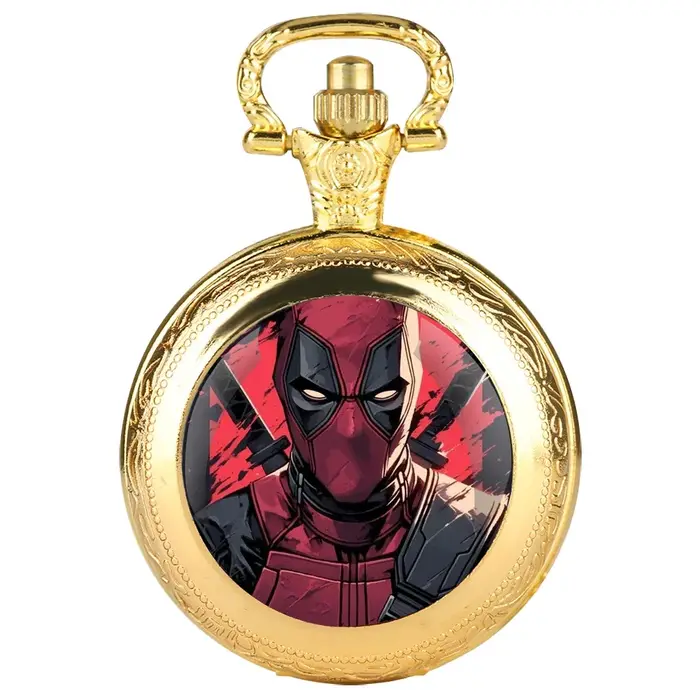 Montre de poche à Quartz avec dôme en verre Vintage