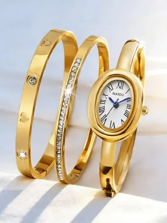 Ensemble de 3 montres-bracelets décontractées