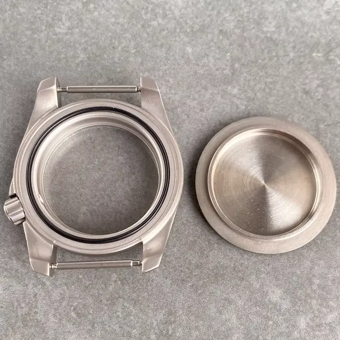 Boîtier de montre en titane sablé 40mm compatible avec mouvements NH35A NH36A NH38 ETA2824 PT5000 ST2130 SW200 étanche 20ATM pour homme femme occasions spéciales