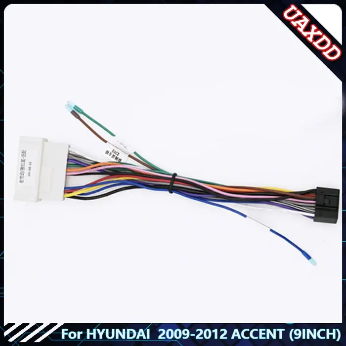 Pour HYUNDAI 2009-2012 ACCENT 9 pouces autoradio Android stéréo audio écran multimédia lecteur vidéo câbles de navigation cadre de harnais