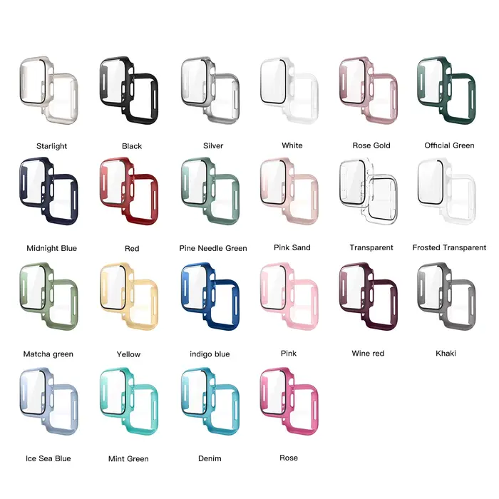 Étui de protection d'écran Pare-Chocs pour Apple Watch Series 11 42mm 46mm, Cas Full Screen 360 Compatible avec Apple Watch Séries 7 6 5 4 SE3 Occasions Spéciales