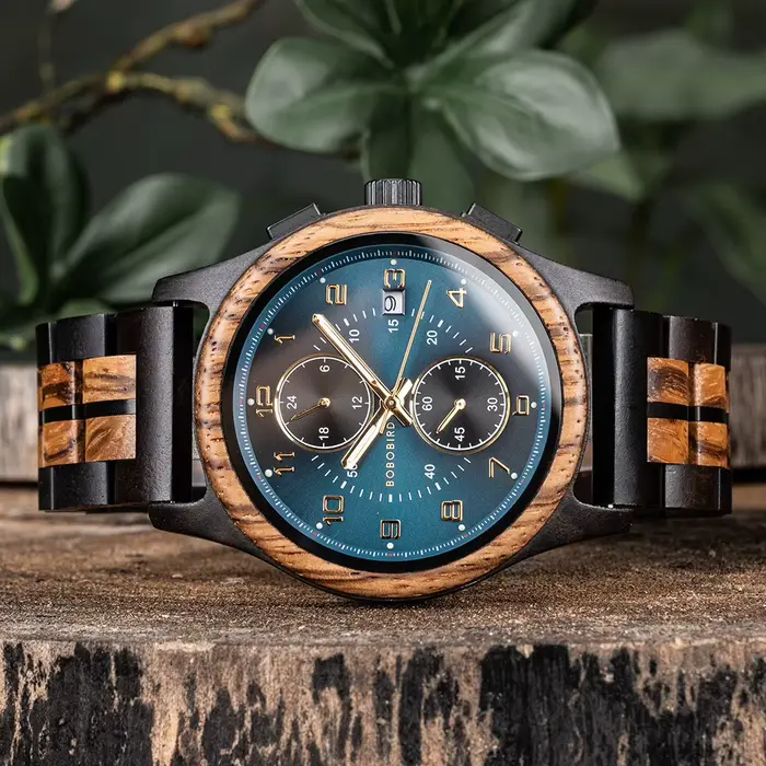 BOBO BIRD-Montre en bois pour homme