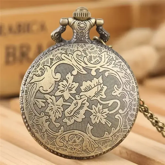 Montre de poche analogique à quartz pour homme et femme