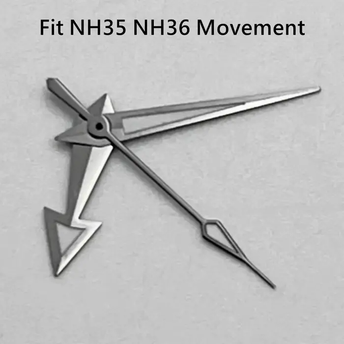 Aiguilles de montre NH35 gris bronze, compatibles avec les mouvements NH35, NH36, PT5000, ETA2836, 2