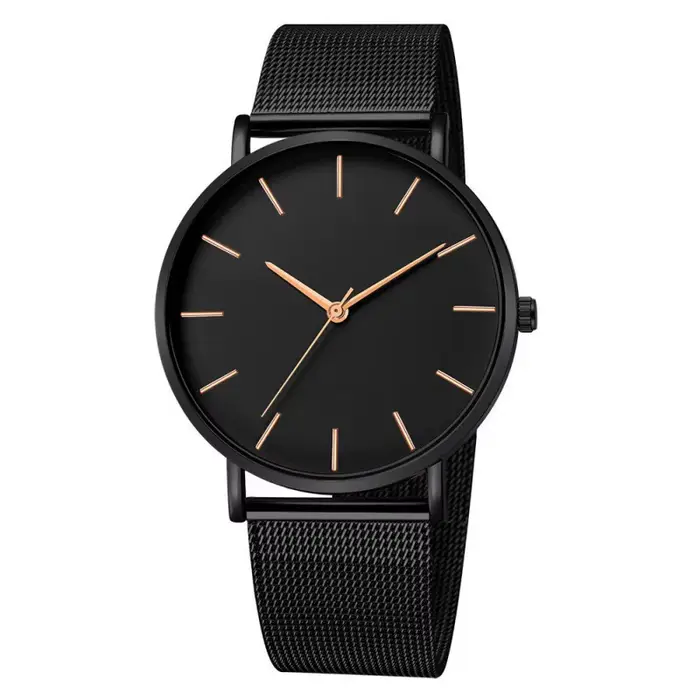 Montre TVK en acier inoxydable quartz homme style moderne élégante pour homme occassions formelles décontractées