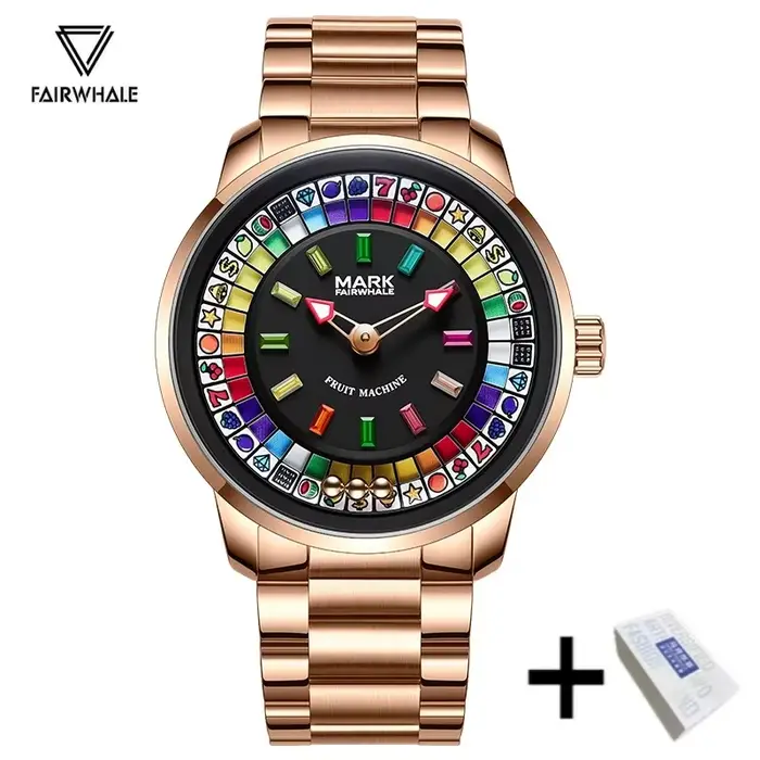 Montre pour homme Mark Fairwhale Brand 5086, nouvelle montre à cadran rotatif, montre de luxe étanch