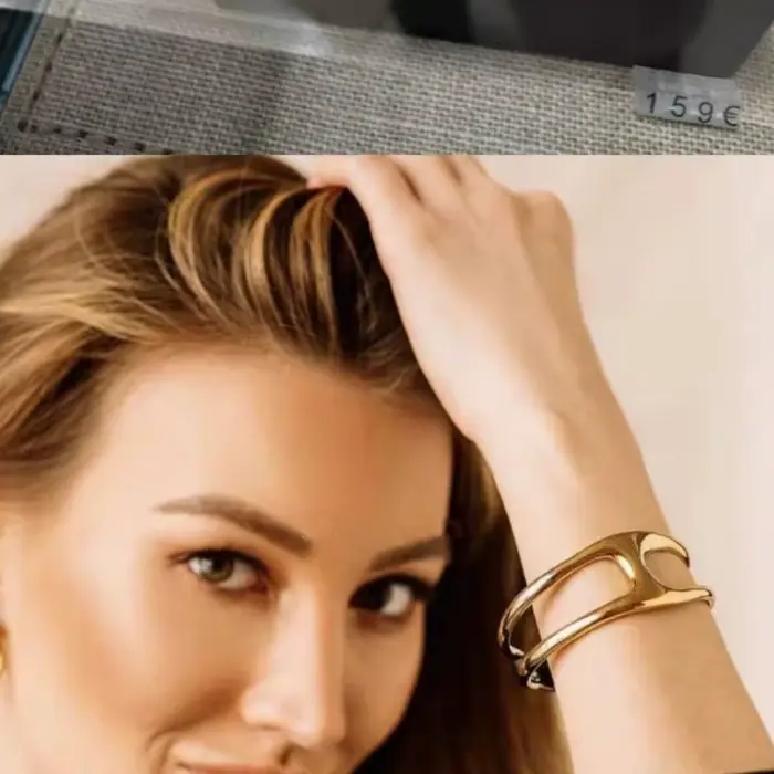 Bracelet en corde de cuir géométrique