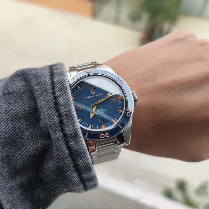 PAGANI DESIGN Miyota 8215 automatique hommes montres mécaniques 200m étanche saphir céramique plongée en acier inoxydable horloge V3