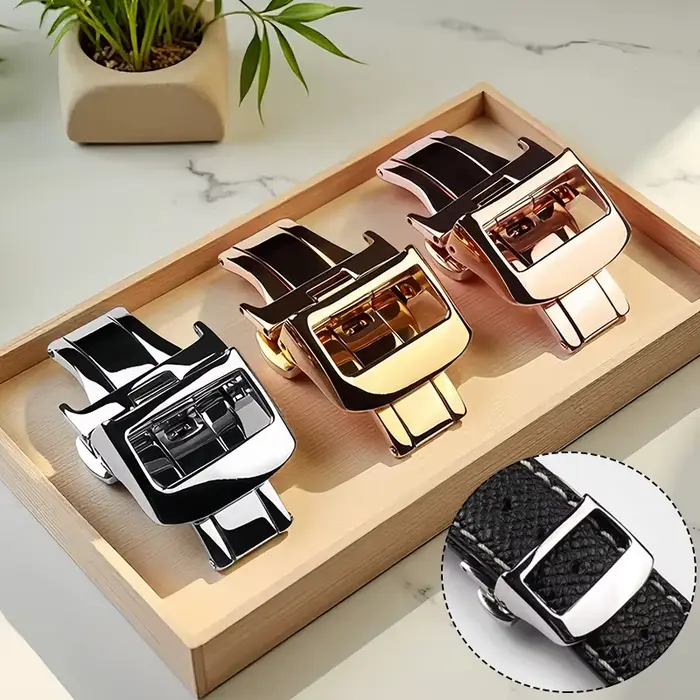 Boucle papillon déployante 16/18/20mm pour montre Jaeger LeCoultre