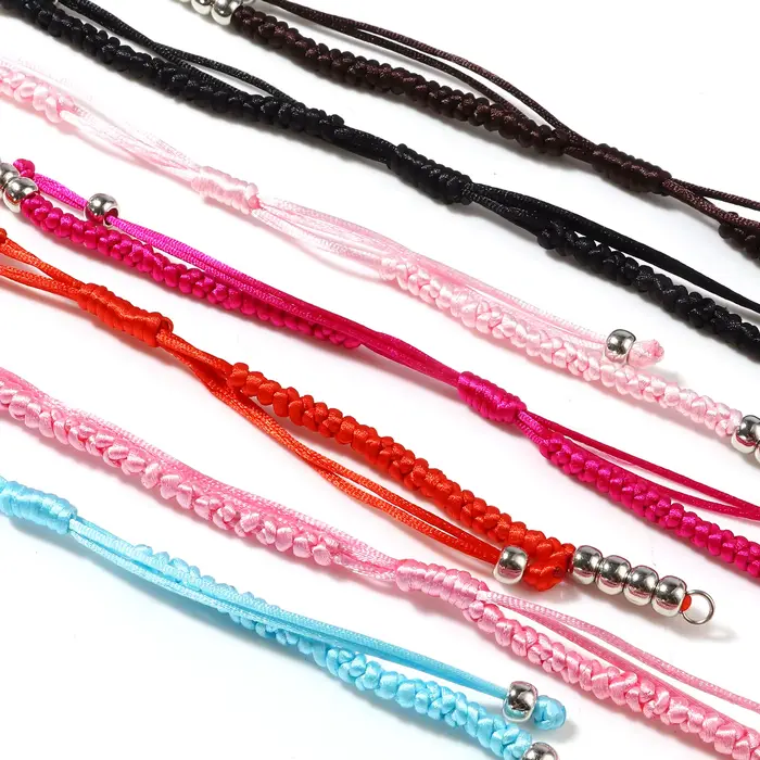 Bracelets tressés en polyester